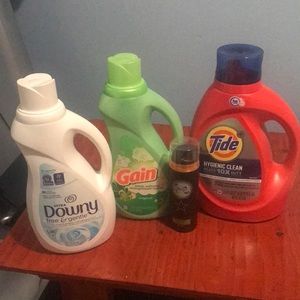 we are selling at a special price all new Downy gain tide and the boxers gel